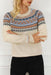 Chic and Cozy Geometric Knit Pullover for Effortless Style