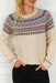 Chic and Cozy Geometric Knit Pullover for Effortless Style