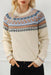 Chic and Cozy Geometric Knit Pullover for Effortless Style