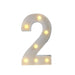LED Number Lights - Battery Powered Decor for Parties, Weddings, and Home