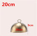 Golden Stainless Steel Food Dome Set - Luxurious Dining Table Cover - Non-Magnetic Lid - Sizes 20cm to 28cm Available