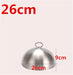 Golden Stainless Steel Food Dome Set - Luxurious Dining Table Cover - Non-Magnetic Lid - Sizes 20cm to 28cm Available