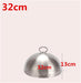 Golden Stainless Steel Food Dome Set - Luxurious Dining Table Cover - Non-Magnetic Lid - Sizes 20cm to 28cm Available