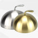 Golden Stainless Steel Food Dome Set - Luxurious Dining Table Cover - Non-Magnetic Lid - Sizes 20cm to 28cm Available