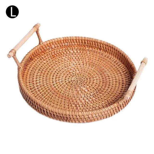Rattan Bread Basket Trio - Eco-Friendly Dining Essential