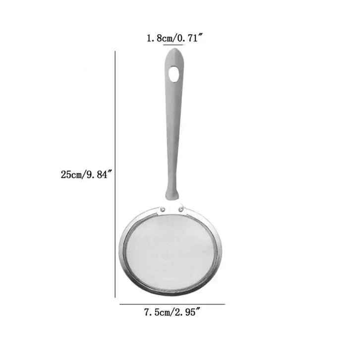Stainless Steel Long-Handled Hot Pot Strainer for Herbal Infusion - Cooking Tool for Filtering