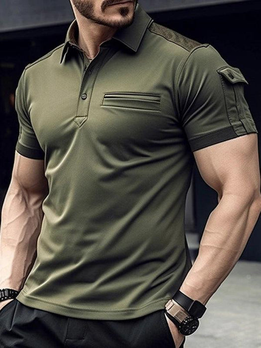 Men's Active Lifestyle Performance Polo - Trendy and Functional Shirt