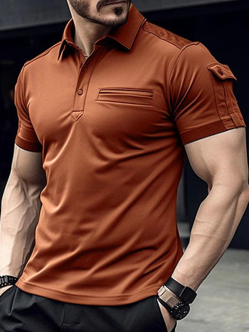 Men's Active Lifestyle Performance Polo - Trendy and Functional Shirt