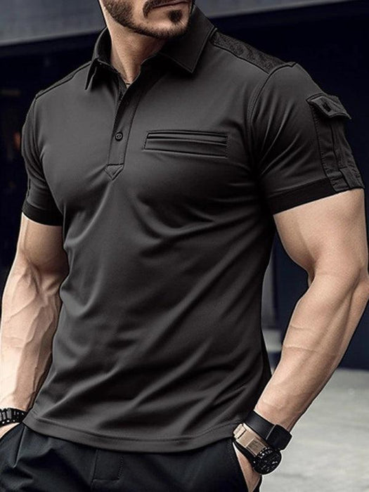 Men's Active Lifestyle Performance Polo - Trendy and Functional Shirt