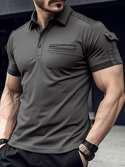 Men's Active Lifestyle Performance Polo - Trendy and Functional Shirt