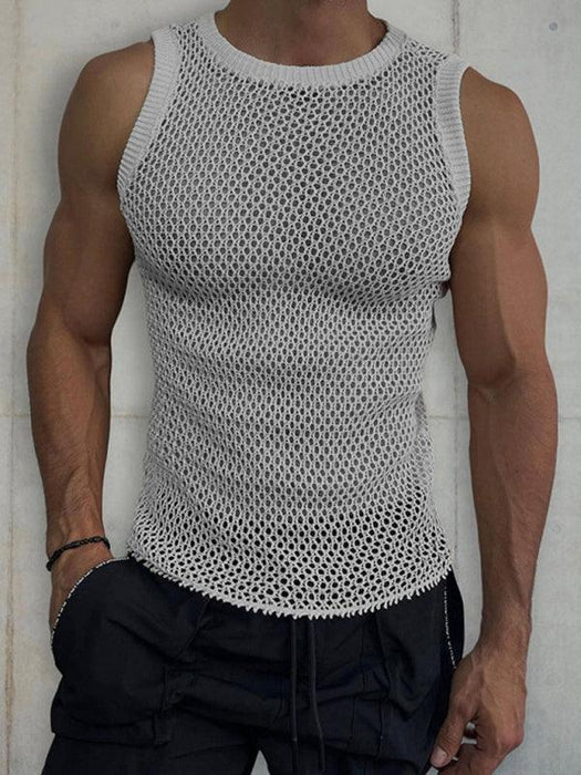 Stylish Summer Sleeveless Knit Vest for Men - Ultimate Casual Comfort