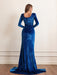 Autumn Elegance: Sophisticated High Waist Dress for Women
