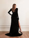 Autumn Elegance: Sophisticated High Waist Dress for Women