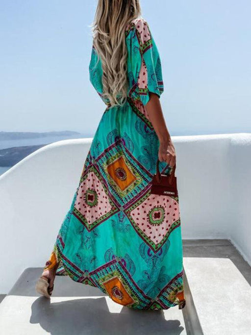 Chic Chiffon Mid-Length Boho Skirt