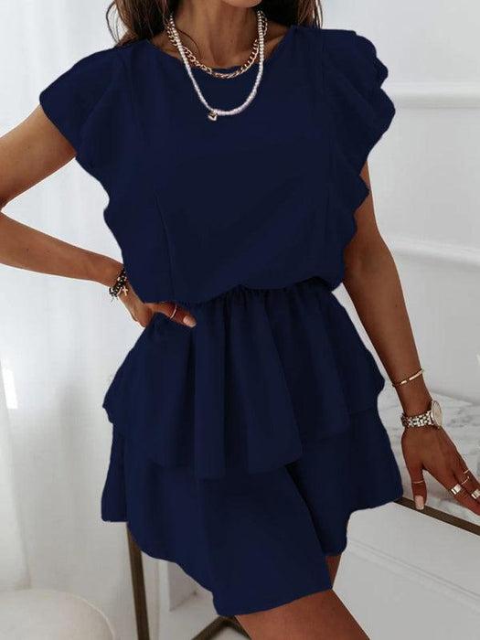 Elegant Layered Ruffle Summer Dress