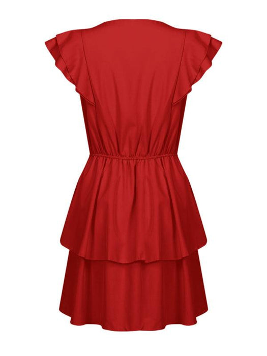 Elegant Layered Ruffle Summer Dress