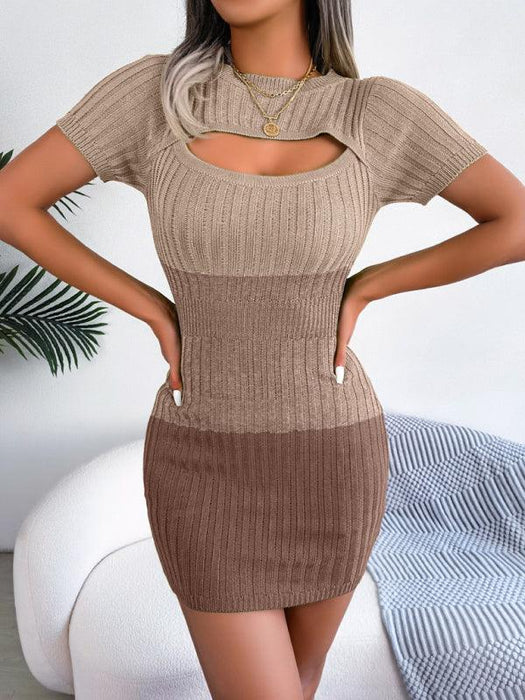 Mesmerizing Gradient Knit Bodycon Dress