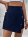 Classic Solid Color Mini Skirt - A Wardrobe Essential for Stylish Women