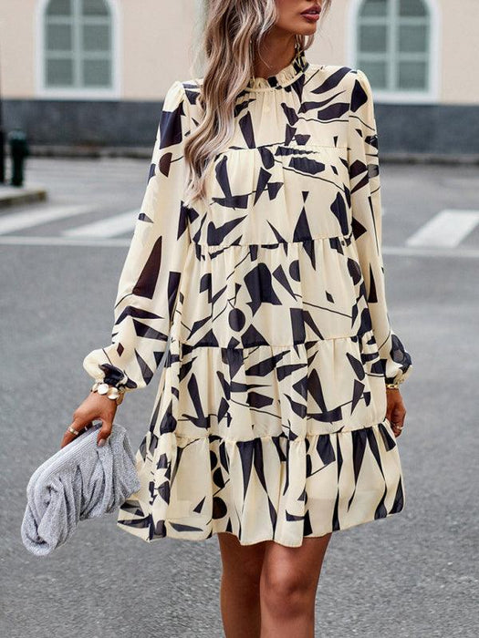 Chic Floral Long Sleeve Midi Skirt for Women