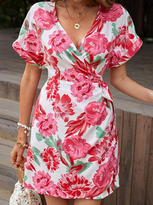 Enchanting Floral Sleeveless Dress - Women's Summer Elegance