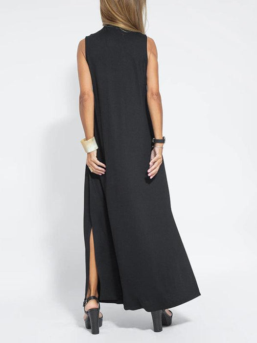 Elegant V-neck Pullover Dress - A Timeless Wardrobe Essential