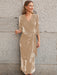 Opulent Gold Velvet Evening Gown with French Elegance