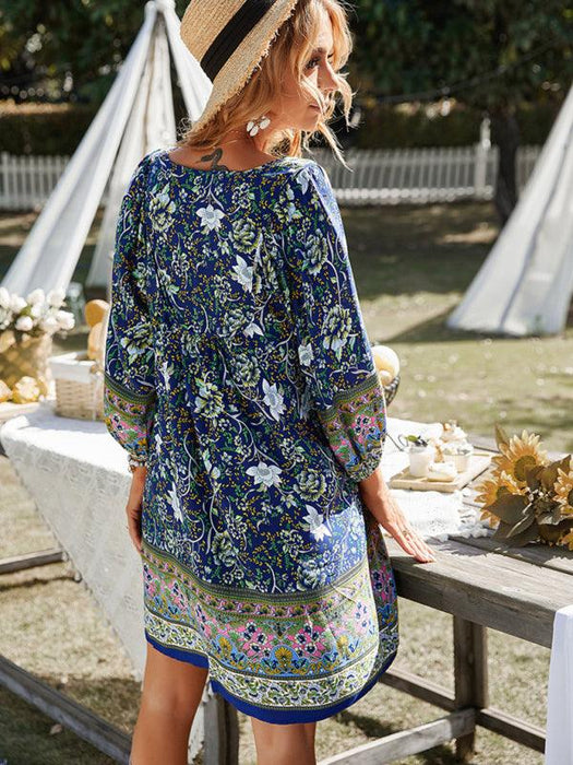 Chic Bohemian Floral Dress for Dreamy Summer Vacations