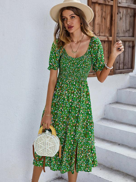 Boho Chic Floral Maxi Dress - Lightweight Rayon for Effortless Elegance