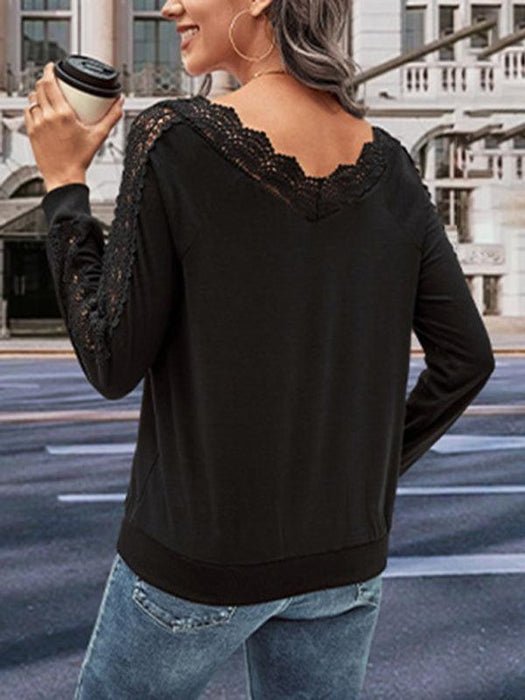 Chic V-Neck Knit Sweater for Stylish Women