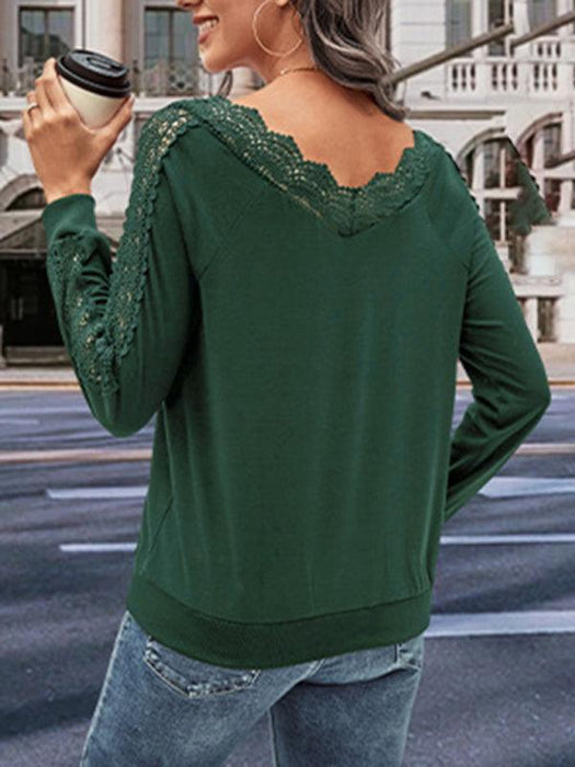 Chic V-Neck Knit Sweater for Stylish Women