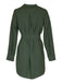 Elegant Women's Long-Sleeved Polyester Dress