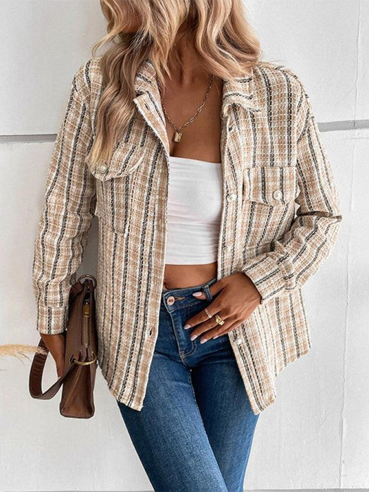 Fashionable Women's Plaid Shirt Jacket - Elevate Your Style for Every Season