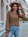 Casual Solid Color Women's Top with Relaxed Loose Fit