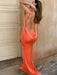 Sultry Backless Strappy Halter Neck Dress with Long Skirt