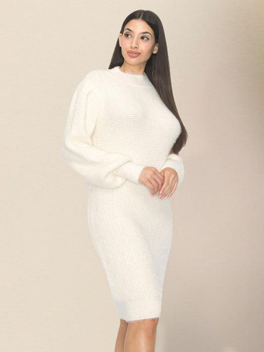 Cozy Chic Women's Knit Sweater Dress