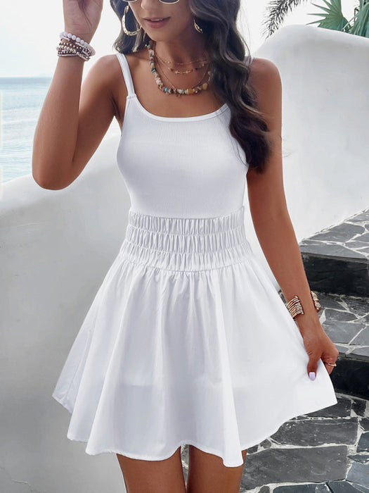 Women's elegant suspender sports dress