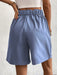 Sophisticated High-Waisted Buttoned Shorts for Stylish Women