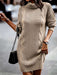 Cozy Chic Turtleneck Sweater Dress for Women