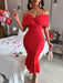 Seductive Hip-Hugging Suspender Dress for Women