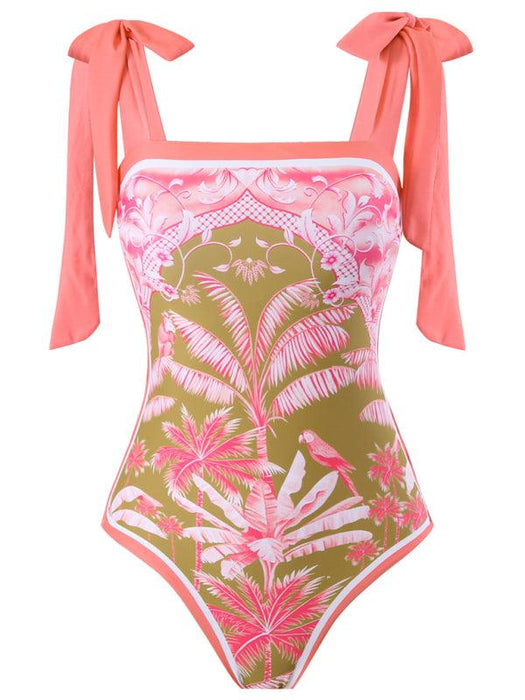 Coconut Bliss Tropical Elegance Swim & Skirt Ensemble