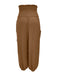 Chic Wide-Leg Polyester Trousers with Elastic Waist for Women