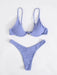 Solid Color Underwire Bikini Set - Stylish Swimwear for Women