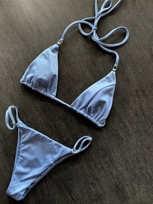 Elegant Three-Point Split Bikini for Women