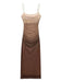 Gradient Mesh Suspender Dress - Stylish Women's Apparel