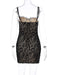 Sultry Chic Bodycon Suspender Mini Dress