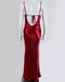 Solid Color Strapless Backless Evening Dress with Swing Neck