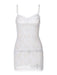 Seductive Lace Temptation Mini Dress with Hollow Straps