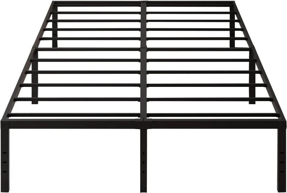 Heavy-Duty King Bed Frame with 3500 lbs Capacity and 18" Height for Ample Under-Bed Storage