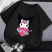 Kuromi Kids' Monochrome Cartoon T-Shirt: A Festive Fashion Essential