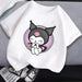 Kuromi Kids' Monochrome Cartoon T-Shirt: A Festive Fashion Essential